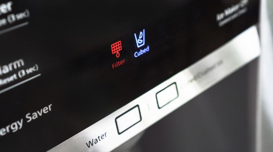 Samsung Refrigerator water filter indicator light on