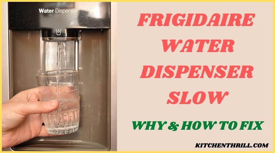 Frigidaire refrigerator water dispenser slow
